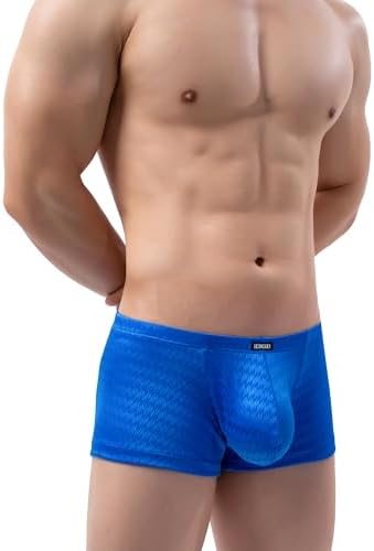 Big Pouch Boxer Briefs Shinning Shorts • Blue