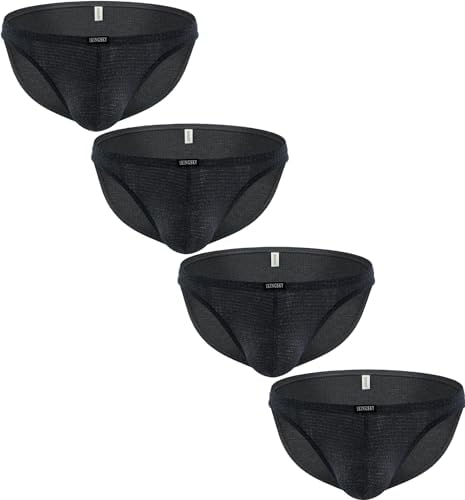 Big Pouch Briefs Bulge High • Black • 4-pack