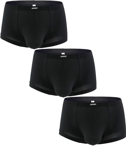 Bluge Boxer Briefs U-Hance Pouch Stretch • Black • 3-pack