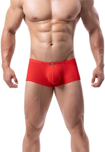 Boxer Briefs Pouch Shorts Stretch • Red • 1-pack