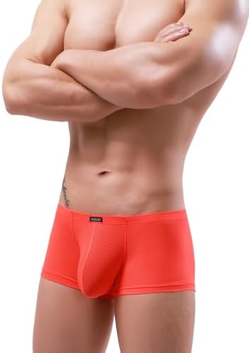 Boxer Briefs See Through Shorts • Orange • 6-pack