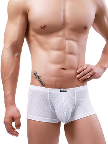 Boxer Briefs See Through Shorts • White • 6-pack