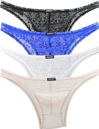 Brazilian Lace Pouch Bikini Under • 4 Pack-b