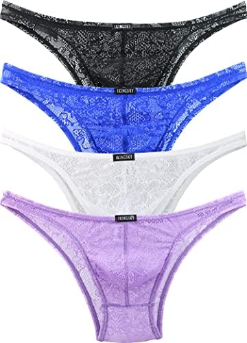 Brazilian Lace Pouch Bikini Under • 4-pack