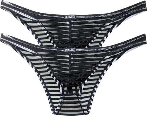 Brazilian See Through Bikini Under • Black • 2-pack