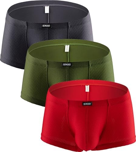 Bright Color Boxer Briefs Bulge Shorts • 3 Pack