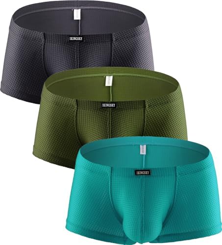 Bright Color Boxer Briefs Bulge Shorts • 3-pack