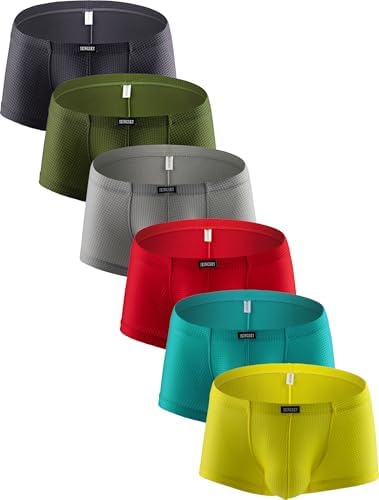 Bright Color Boxer Briefs Bulge Shorts • 6-pack