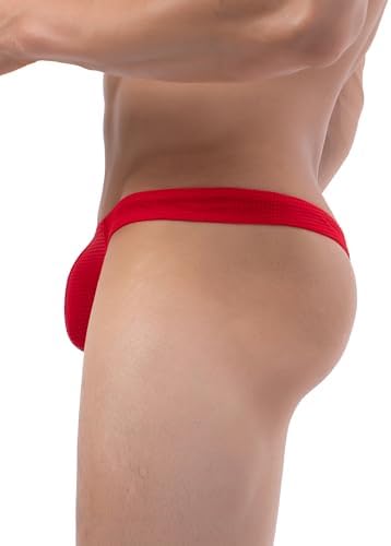 Bright Color Thong T-back Low • Red • 1-pack