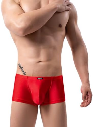 Bulge Boxer Briefs High Stretch Shorts • Red • 1-pack