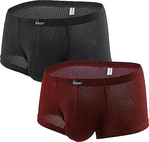 Bulge Boxer Briefs U-Hance Pouch Stretch • 2 Pack-b