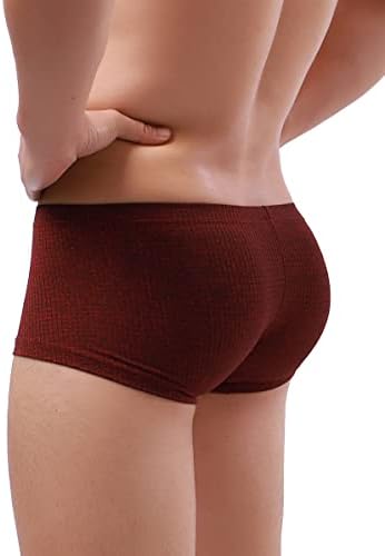 Bulge Boxer Briefs U-Hance Pouch Stretch • Wine • 6-pack