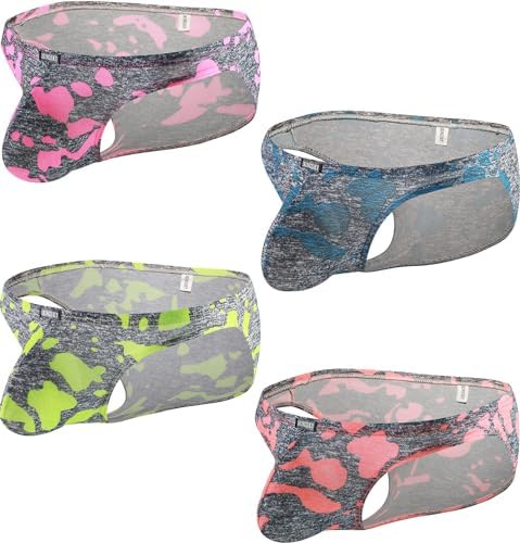 Bulge Printed Briefs Big Pouch • 4-pack
