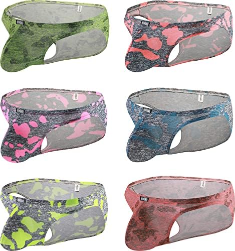 Bulge Printed Briefs Big Pouch • 6-pack