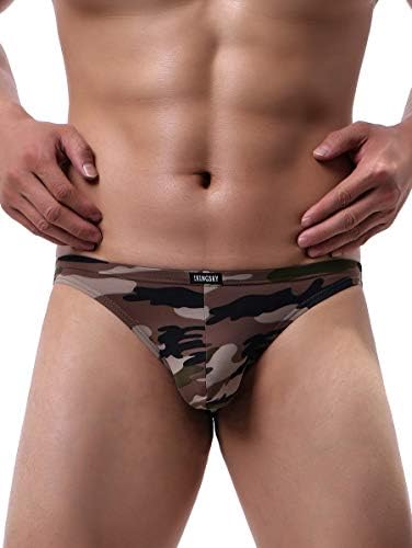Camouflage Briefs Big Pouch High • Green • 2-pack