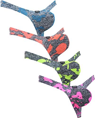 Camouflage Thong Big Pouch T-back Under • 4-pack