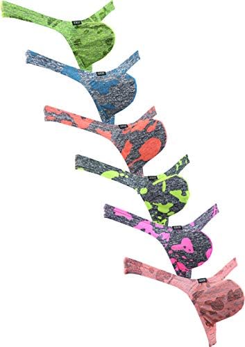 Camouflage Thong Big Pouch T-back Under • 6-pack