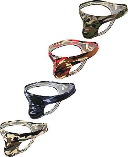 Camouflage Thong Soft Stretch T-back • 4-pack