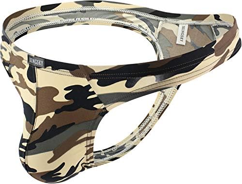 Camouflage Thong Soft Stretch T-back • Gray • 1-pack