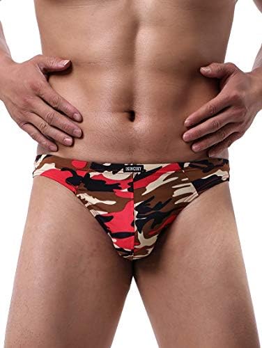 Camouflage Thong Soft Stretch T-back • Red • 4-pack