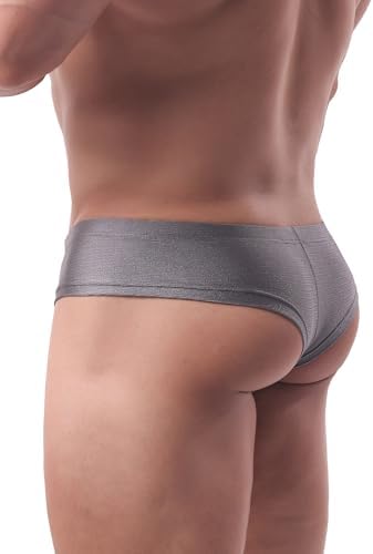 Cheeky Boxer Briefs Brazilian Back • Grey • 1-pack
