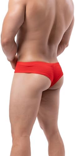 Cheeky Boxer Briefs Brazilian Back • Red • 1-pack