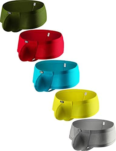 Cheeky Boxer Briefs Bright Color Thong • 5-pack