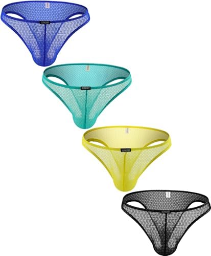 Cheeky Briefs See Through Bugle Bikini • 4 Pack-b