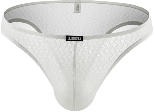 Cheeky Briefs See Through Bugle Bikini • White • 1-pack