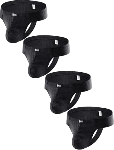 Cheeky Thongs Mini Cheek • Black • 4-pack