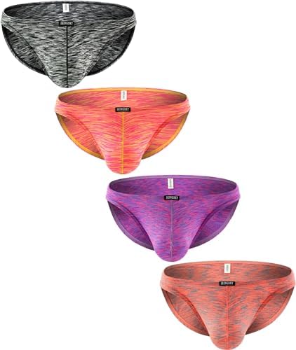 Colorful Big Pouch Bikini Low • 4 Pack-b