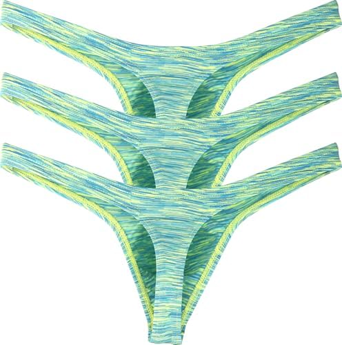 Colorful Big Pouch Thong Enhanced • Green • 3-pack