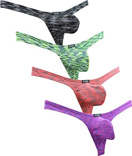 Colorful Big Pouch Thong Low • 4-pack