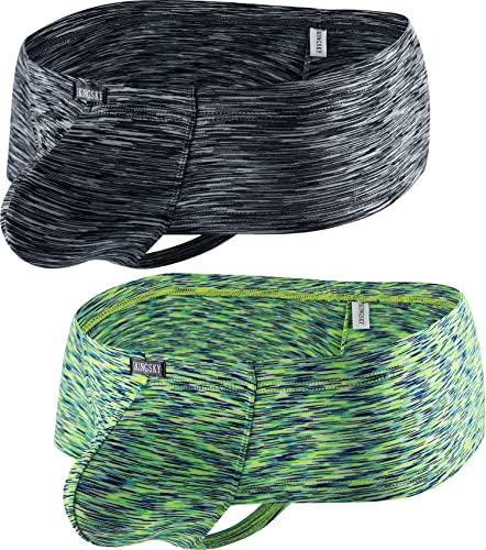 Colorful Cheeky Boxer Briefs Brazilian Back • 2 Pack-d