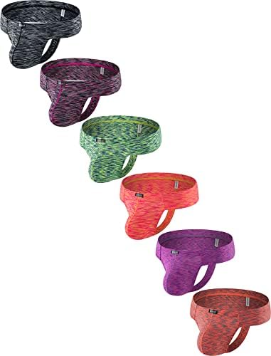 Colorful Cheeky Thong Mini Cheek • 6-pack