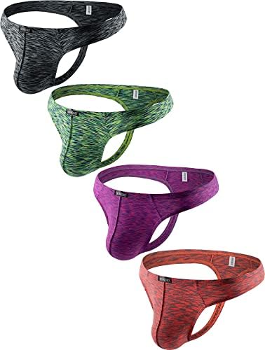 Colorful Thong Quick-dry T-back Bulge • 4-pack
