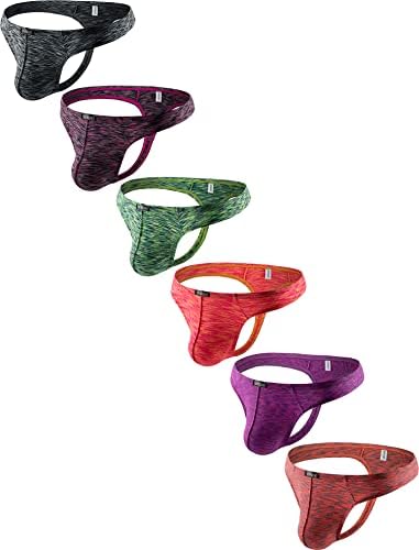 Colorful Thong Quick-dry T-back Bulge • 6-pack