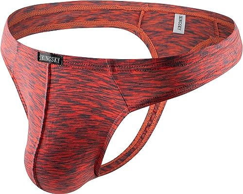 Colorful Thong Quick-dry T-back Bulge • Orange • 1-pack