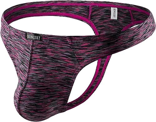 Colorful Thong Quick-dry T-back Bulge • Rose • 1-pack