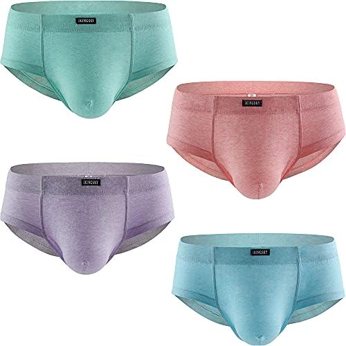Cotton Big Pouch Briefs Bulge Bikini • 4-pack