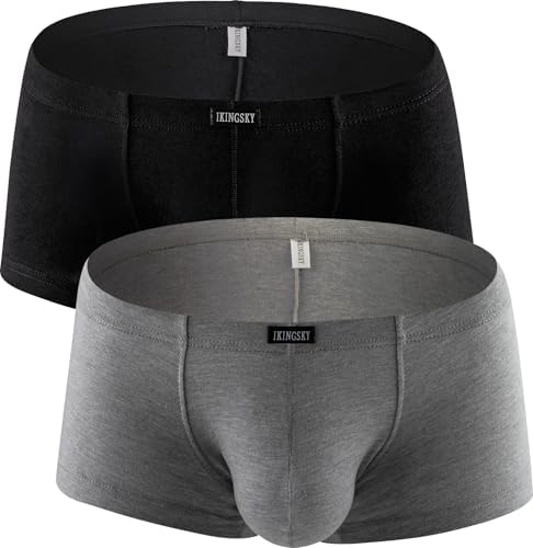 Cotton Bulge Boxer Briefs Pouch Shorts • 2 Pack