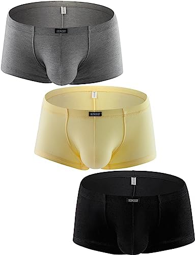 Cotton Bulge Boxer Briefs Pouch Shorts • 3-pack