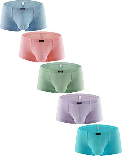 Cotton Bulge Boxer Briefs Pouch Shorts • 5-pack