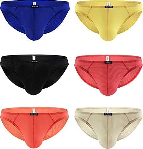 Four Way Stretch Briefs Soft Striped • 6-pack