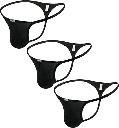 G-String Low Rise Bulge Y-back • Black • 3-pack