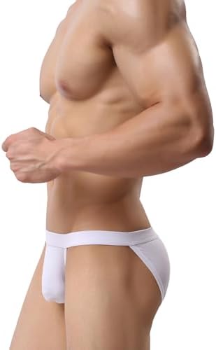 High-leg Opening Briefs Modal Pouch Bikini • White • 3-pack