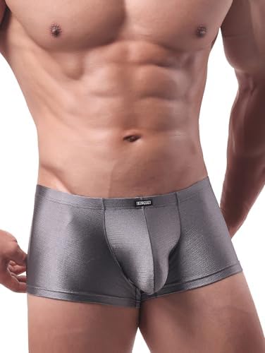 High Stretch Boxer Briefs Bulge Shorts • Grey