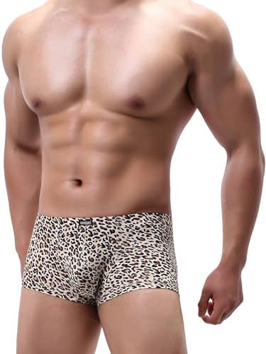 iKingksy Leopard Boxer Briefs Pouch Trunk • Leopard • 5-pack