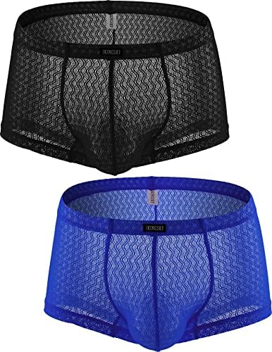 Lace Boxer Briefs See Through Bulge Shorts • 2-pack