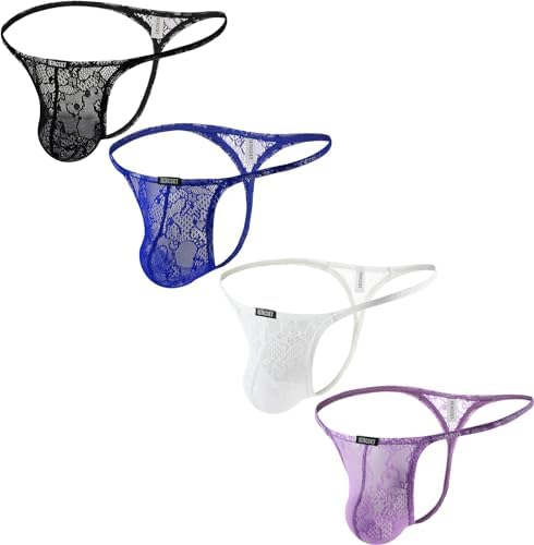 Lace See Throught G-String Low • 4-pack